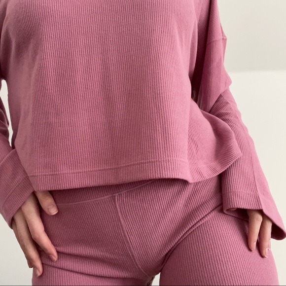 Blush pink Cozy Waffle loungewear set from Parade Underwear - Picture 3 of 5